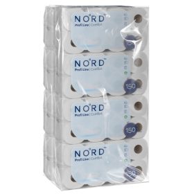   NORD Profi Line Comfort kistekercses toalettpapír 3 rétegű fehér 150 lapos 8x 8 tekercs (1 zsák)