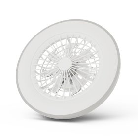   Avide Mennyezeti lámpa ventilátorral Wanda ezüst, 2x24W+15W motor, távirányítóval