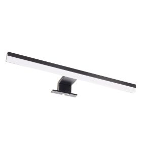   Avide LED Tükörvilágító Lámpa Szögletes Fekete Alu 400mm NW 4000K 8W IP44