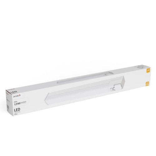 Avide LED Tükörvilágító Lámpa Hálózati Csatlakozó Aljzattal Szögletes Fehér Alu 665mm NW 4000K 15W IP44