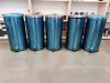 ENYHÉN SÉRÜLT Rozsdamentes acél pedálos szemetes, kivehető műanyag vödörrel, 40L, fényes