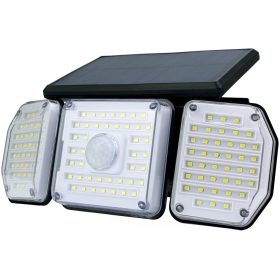   Entac Napelemes Műanyag Fali lámpa 2W SMD 3 fej mozgásérzékelővel