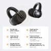 Haylou Xiaomi Airfree vezeték nélküli fülhallgató, fülre akasztós, fekete