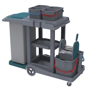   Herkules Classic Takarító kocsi műanyag, 2x18l-es + 4x5L-es vödörrel