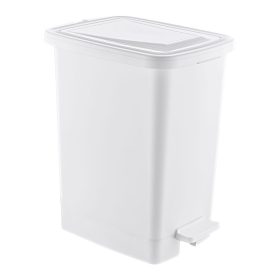   Slim Műanyag pedálos szemetes, fehér, belső vödörrel 15L