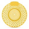 Piszoár bio enzimes illatosító rács Spiral, citrom illatú (sárga)