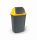 Planet Billenőfedeles szemetes kuka, butterfly, műanyag, antracit-sárga, 50 L