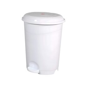   Planet Pedálos szemetes kuka, műanyag, LUXURY fehér, kivehető kosárral, 6L NO2