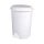 Planet Pedálos szemetes kuka, műanyag, LUXURY fehér, kivehető kosárral, 12L NO3