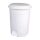 Planet Pedálos szemetes kuka, műanyag, LUXURY fehér, kivehető kosárral, 22L NO4