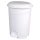 Planet Pedálos szemetes kuka, műanyag, LUXURY fehér, kivehető kosárral, 50L NO5