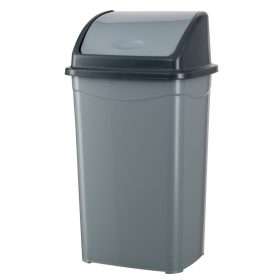   Planet Billenőfedeles szemetes kuka, műanyag, szürke/antracit, 70 L